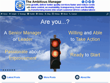 Tablet Screenshot of ambitiousmanager.com